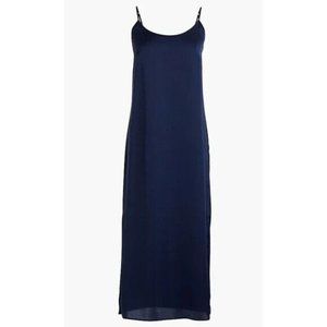J.Crew Mid Length Slip Midi Dress Navy Size XL